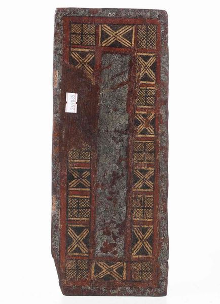 Piccolo pannello ligneo dipinto con la scena del Cristo benedicente con altre figure. Arte Copta, XVIII secolo  - Asta Scultura | Cambi Time - Associazione Nazionale - Case d'Asta italiane