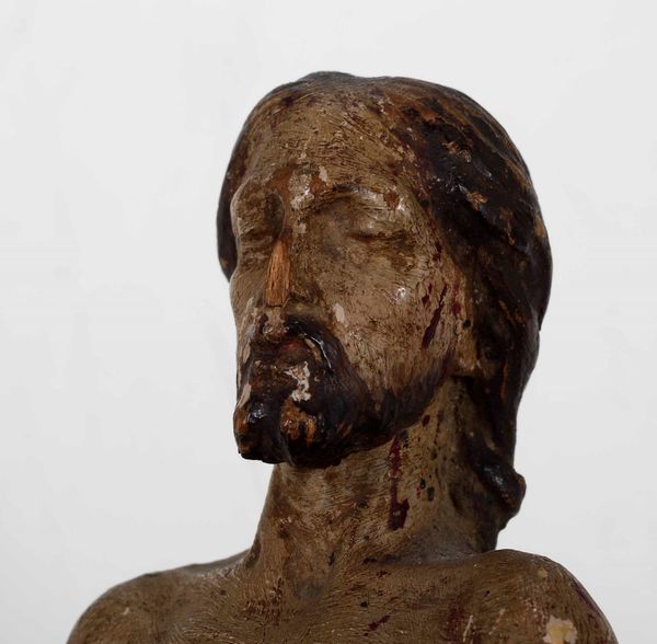 Cristo. Legno policromo. Arte del XVIII secolo  - Asta Scultura | Cambi Time - Associazione Nazionale - Case d'Asta italiane