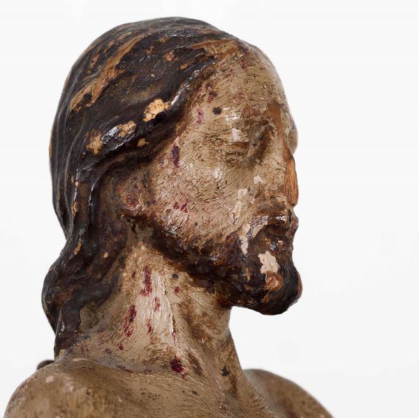 Cristo. Legno policromo. Arte del XVIII secolo  - Asta Scultura | Cambi Time - Associazione Nazionale - Case d'Asta italiane