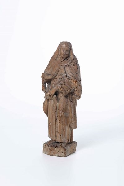 S.Caterina. Legno intagliato. Scultore veneto o austriaco XVIII secolo  - Asta Scultura | Cambi Time - Associazione Nazionale - Case d'Asta italiane