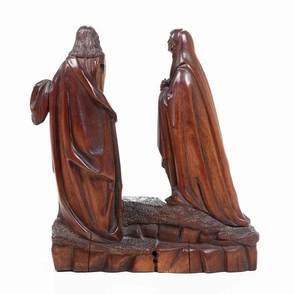 Scultore del XVII secolo. Golgota con la Madonna e San Giovanni. Scultura in bosso  - Asta Scultura | Cambi Time - Associazione Nazionale - Case d'Asta italiane