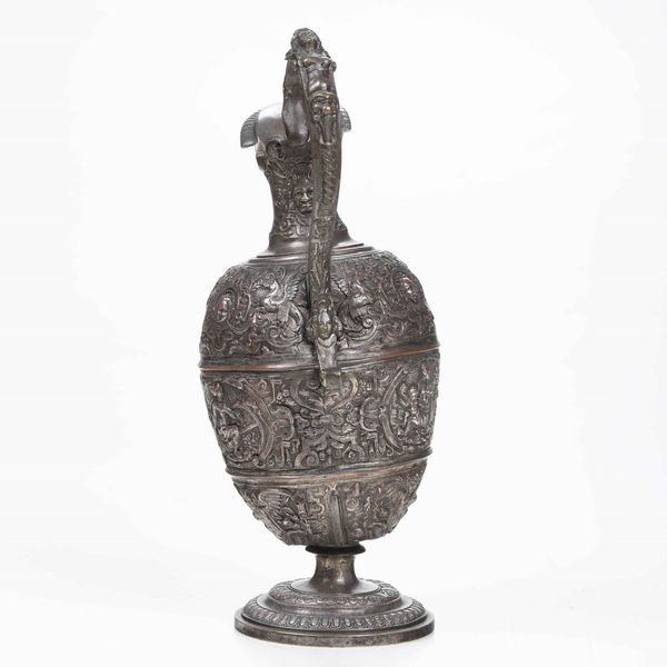 Da un modello di Francois Briot (1550-1616). Piccola anfora in stile manierista, metallo argentato. XIX secolo  - Asta Scultura | Cambi Time - Associazione Nazionale - Case d'Asta italiane
