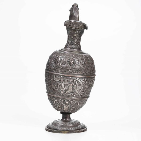 Da un modello di Francois Briot (1550-1616). Piccola anfora in stile manierista, metallo argentato. XIX secolo  - Asta Scultura | Cambi Time - Associazione Nazionale - Case d'Asta italiane