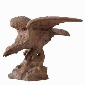 Grande scultura in terracotta raffigurante aquila, XX secolo  - Asta Scultura | Cambi Time - Associazione Nazionale - Case d'Asta italiane