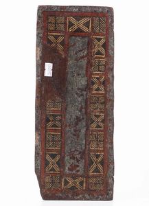 Piccolo pannello ligneo dipinto con la scena del Cristo benedicente con altre figure. Arte Copta, XVIII secolo  - Asta Scultura | Cambi Time - Associazione Nazionale - Case d'Asta italiane