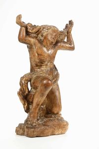 Angelo genuflesso. Arte del XVII-XVIII secolo  - Asta Scultura | Cambi Time - Associazione Nazionale - Case d'Asta italiane