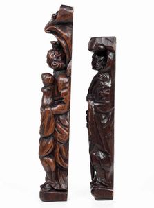 Santa Caterina e Vergine col Bambino due sculture in rovere, Fiandre XVII secolo  - Asta Scultura | Cambi Time - Associazione Nazionale - Case d'Asta italiane