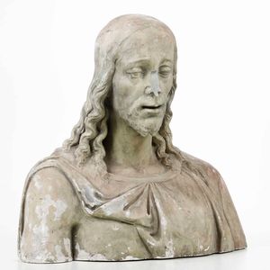 Baccio da Montelupo (da), XIX secolo, busto di Cristo in gesso  - Asta Scultura | Cambi Time - Associazione Nazionale - Case d'Asta italiane