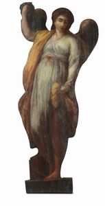 Coppia di silhouette dipinte ad olio su tavola, ambito senese del XVII secolo  - Asta Scultura e Oggetti d'Arte - Associazione Nazionale - Case d'Asta italiane