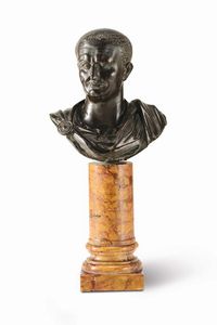 Busto di Vespasiano in bronzo fuso e cesellato  - Asta Scultura e Oggetti d'Arte - Associazione Nazionale - Case d'Asta italiane
