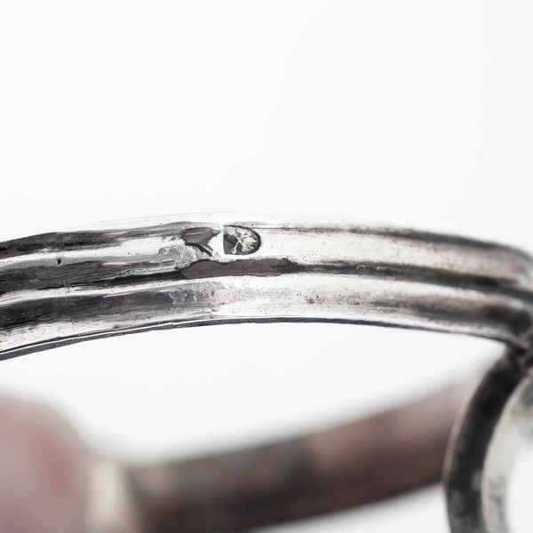 Due saliere in argento con vaschette in vetro blu cobalto. Italia XX secolo. Bolli camerali romani non pertinenti  - Asta Argenti | Cambi TIME - Associazione Nazionale - Case d'Asta italiane