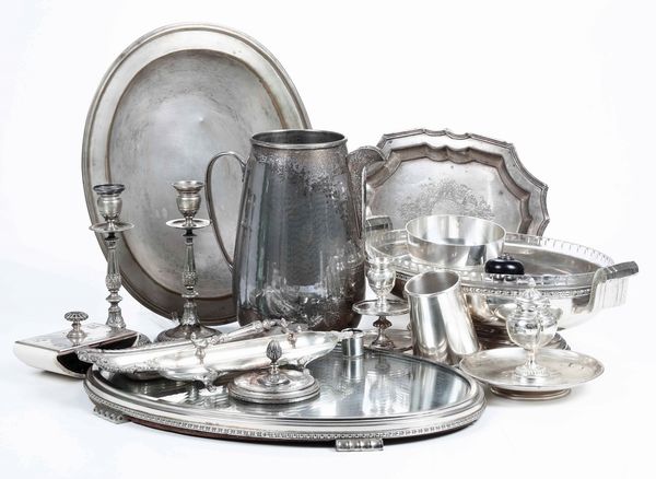 Lotto di oggetti in metallo argentato  - Asta Argenti | Cambi TIME - Associazione Nazionale - Case d'Asta italiane