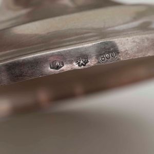 Set di sei sgasachampagne in argento. Argenteria italiana del XX secolo. Argentiere Cesa Alessandria  - Asta Argenti | Cambi TIME - Associazione Nazionale - Case d'Asta italiane