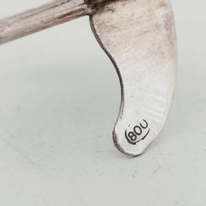 Set di sei sgasachampagne in argento. Argenteria italiana del XX secolo. Argentiere Cesa Alessandria  - Asta Argenti | Cambi TIME - Associazione Nazionale - Case d'Asta italiane