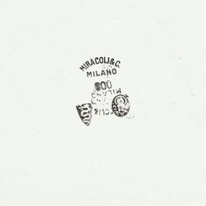 Piatto in argento. Argenteria milanese del XX secolo. Argentiere Miracoli  - Asta Argenti | Cambi TIME - Associazione Nazionale - Case d'Asta italiane