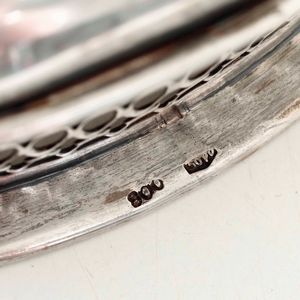 Copia di cestini. Argento fuso e traforato. Argenteria veneta del XX secolo. Argentiere Schiavon, Padova  - Asta Argenti | Cambi TIME - Associazione Nazionale - Case d'Asta italiane