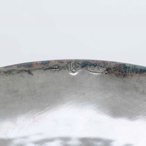 Bacile e versatoio in argento fuso e sagomato. Argenteria veneta del XX secolo, argentieri differenti  - Asta Argenti | Cambi TIME - Associazione Nazionale - Case d'Asta italiane