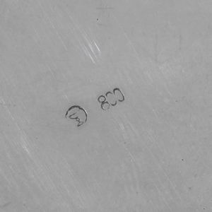 Cestino. Argento fuso e sagomato, manico ad arco in legno ebanizzato. Argenteria artistica italiana del XX secolo  - Asta Argenti | Cambi TIME - Associazione Nazionale - Case d'Asta italiane