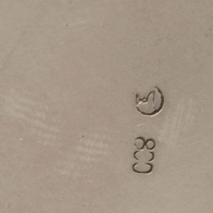 Cestino. Argento fuso e sagomato, manico ad arco in legno ebanizzato. Argenteria artistica italiana del XX secolo  - Asta Argenti | Cambi TIME - Associazione Nazionale - Case d'Asta italiane