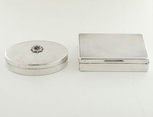 Due scatole in argento. Argenteria artistica italiana del XX-XXI secolo  - Asta Argenti | Cambi TIME - Associazione Nazionale - Case d'Asta italiane