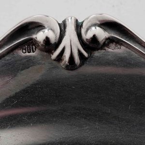 Set di sei piattini e sei coppette in argento. Argenteria italiana del XX secolo. Palermo  - Asta Argenti | Cambi TIME - Associazione Nazionale - Case d'Asta italiane