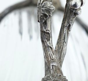 Set di saliere composto da due saliere grandi e sei piccole, base in argento a grappolo d�uva. Parte in cristallo Baccarat. Parigi, 1838  - Asta Argenti | Cambi TIME - Associazione Nazionale - Case d'Asta italiane