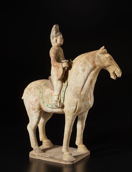 Arte Cinese : Figura in terracotta policromaCina, dinastia Han, I secolo  - Asta Asta 392 | ARTE ORIENTALE E ISLAMICA - ARTE AFRICANA, OCEANICA E DELLE AMERICHE - EAST AND SOUTH: ASIAN, ISLAMIC, INDIAN AND ETHNOGRAPIC ART Online - Associazione Nazionale - Case d'Asta italiane