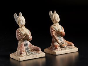 Arte Cinese - Coppia di tazze in porcellana doucaiCina, dinastia Qing, XIX secolo
