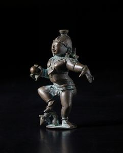 Arte Cinese : Figura in bronzo raffigurante Maitreya  Cina, periodo Ming (?), XVI-XVII secolo  - Asta Asta 392 | ARTE ORIENTALE E ISLAMICA - ARTE AFRICANA, OCEANICA E DELLE AMERICHE - EAST AND SOUTH: ASIAN, ISLAMIC, INDIAN AND ETHNOGRAPIC ART Online - Associazione Nazionale - Case d'Asta italiane
