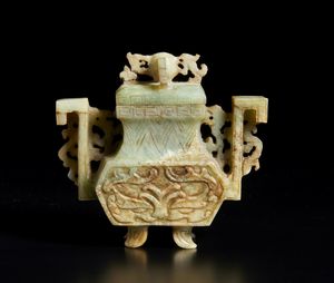 Arte Cinese : Paesaggio con grande pagodaCina, dinastia Qing, XIX secolo  - Asta Asta 392 | ARTE ORIENTALE E ISLAMICA - ARTE AFRICANA, OCEANICA E DELLE AMERICHE - EAST AND SOUTH: ASIAN, ISLAMIC, INDIAN AND ETHNOGRAPIC ART Online - Associazione Nazionale - Case d'Asta italiane