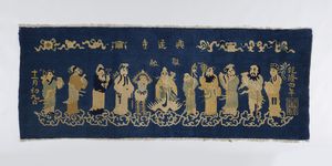 Arte Sud-Est Asiatico - Coppia di dipinti circolariThailandia, Rattanakosin,  XVIII secolo