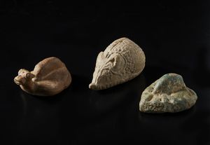 Arte Cinese - Tre sigilli da pittura.Cina, dinastia Qing, XIX secolo