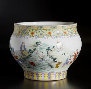 Arte Cinese : Vaso in terracotta policromaCina, cultura Yangshao, V-VI millennio a.C.  - Asta Asta 392 | ARTE ORIENTALE E ISLAMICA - ARTE AFRICANA, OCEANICA E DELLE AMERICHE - EAST AND SOUTH: ASIAN, ISLAMIC, INDIAN AND ETHNOGRAPIC ART Online - Associazione Nazionale - Case d'Asta italiane