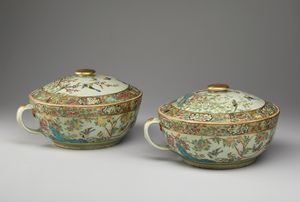 Arte Cinese - Potiche in porcellana famiglia nera Cina, dinastia Qing, XIX secolo