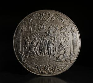 . - Cranio in stucco patinatoItalia, XIX(?) secolo