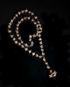 Arte africana - Sierra Leone.Scultura di antilope in legno dipinto protettore dei campi da riso.