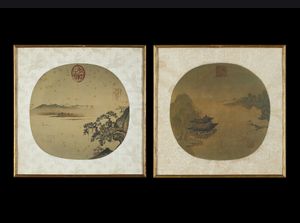 Arte Cinese - Coppa lobata Yaozhou con bambiniCina, XX secolo