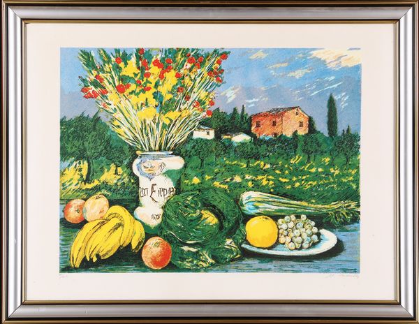 MICHELE CASCELLA : Natura Morta  - Asta Asta a Tempo - Arte Moderna e Contemporanea - Associazione Nazionale - Case d'Asta italiane