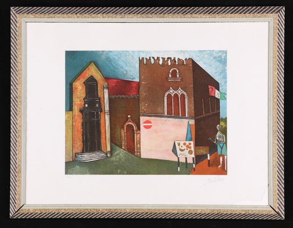 Franco Gentilini : Piazza Italiana  - Asta Asta a Tempo - Arte Moderna e Contemporanea - Associazione Nazionale - Case d'Asta italiane