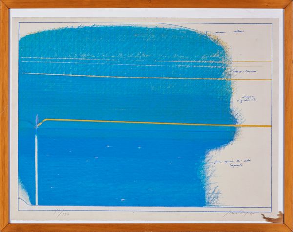 Piero Guccione : Le linee del mare  - Asta Asta a Tempo - Arte Moderna e Contemporanea - Associazione Nazionale - Case d'Asta italiane