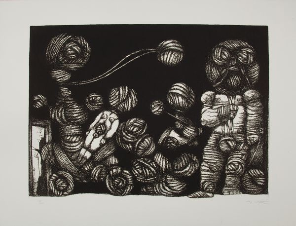 Luciano De Vita : Figure con gomitoli  - Asta Asta a Tempo - Arte Moderna e Contemporanea - Associazione Nazionale - Case d'Asta italiane