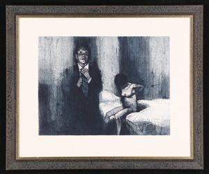 Alberto Sughi - Interno con nudo di donna