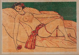 Salvatore Fiume - Nudo disteso