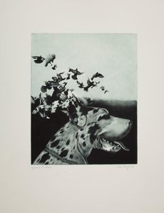 Peter Nagel - Alano e uccelli