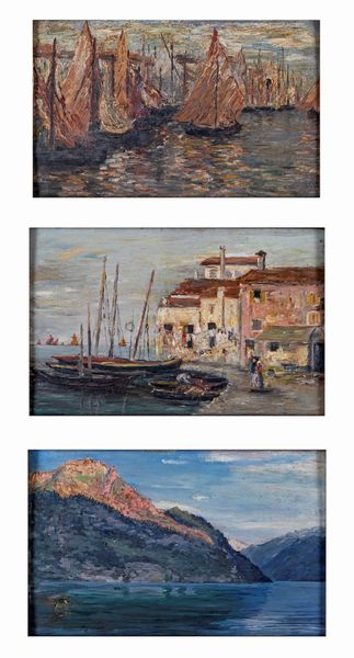 Anonimo del XIX secolo : Tre dipinti  - Asta Asta a Tempo - Antiquariato - Associazione Nazionale - Case d'Asta italiane