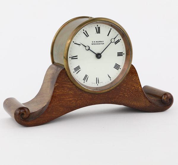 Orologio da tavolo in legno e ottone, D.K Murray Winchester  - Asta Asta a Tempo - Antiquariato - Associazione Nazionale - Case d'Asta italiane