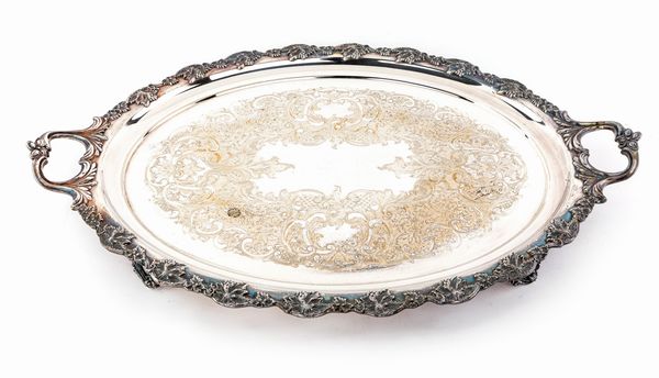 Vassoio in sheffield, Inghilterra, inizi del XX secolo  - Asta Asta a Tempo - Antiquariato - Associazione Nazionale - Case d'Asta italiane