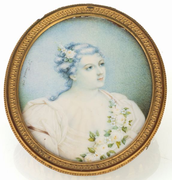 Ritratto in miniatura di Marie Madeleine de La Vieuville, marchesa di Parabère  - Asta Asta a Tempo - Antiquariato - Associazione Nazionale - Case d'Asta italiane
