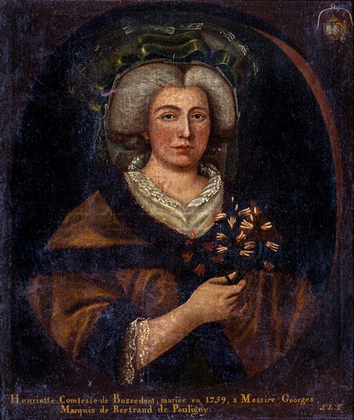 Scuola francese del XVIII secolo : Ritratto di Nobildonna (Hnriette, contessa di Bosredont)  - Asta Asta a Tempo - Antiquariato - Associazione Nazionale - Case d'Asta italiane