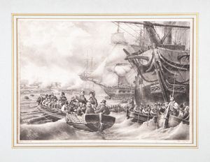 Lotto composto da sette fogli a soggetto napoleonico, XIX secolo  - Asta Asta a Tempo - Antiquariato - Associazione Nazionale - Case d'Asta italiane